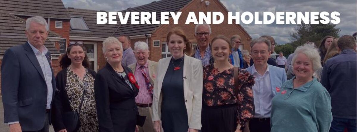 The Beverley and Holderness team with Angela Rayner during the 2024 General Election.